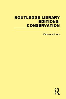 Cover of Routledge Library Editions: Conservation