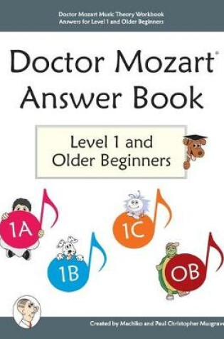 Cover of Doctor Mozart Music Theory Workbook Answers for Level 1 and Older Beginners