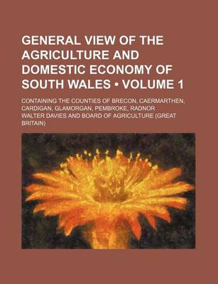 Book cover for General View of the Agriculture and Domestic Economy of South Wales (Volume 1); Containing the Counties of Brecon, Caermarthen, Cardigan, Glamorgan, P