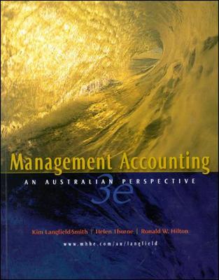 Book cover for Management Accounting: An Australian Perspective