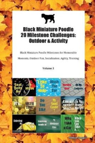 Cover of Black Miniature Poodle 20 Milestone Challenges