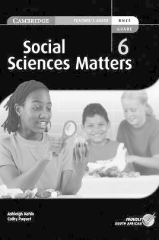 Cover of Social Science Matters Grade 6 Teachers Guide