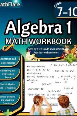 Cover of Algebra 1 Workbook 7th to 10th Grade