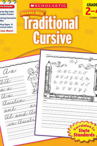 Cover of Scholastic Success with Traditional Cursive: Grades 2-4 Workbook