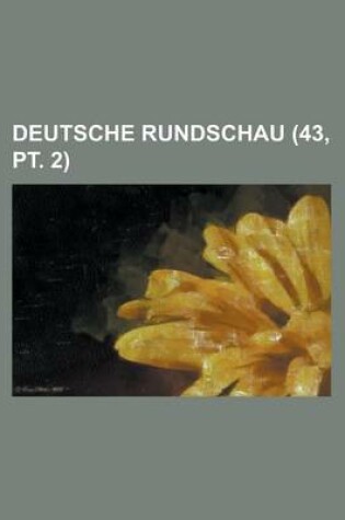 Cover of Deutsche Rundschau (43, PT. 2)