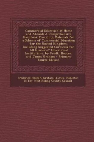 Cover of Commercial Education at Home and Abroad