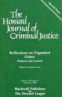 Cover of Reflections on Organised Crime