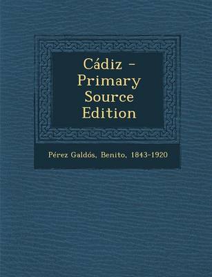 Book cover for Cadiz - Primary Source Edition