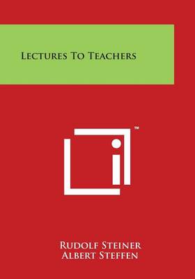 Book cover for Lectures to Teachers