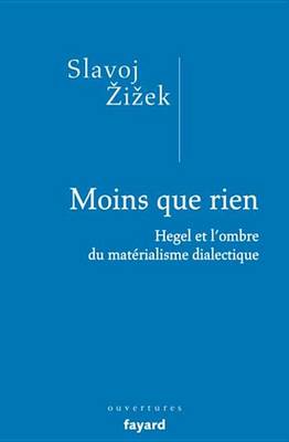 Book cover for Moins Que Rien