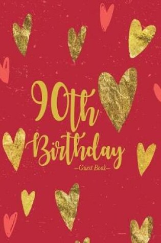 Cover of 90th Birthday Guest Book