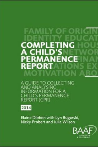 Cover of Completing a Child's Permanence Report