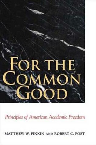 Cover of For the Common Good