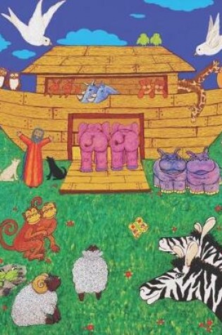 Cover of Cute Noah's Ark Blank lined Journal for Girl or Boy notebook