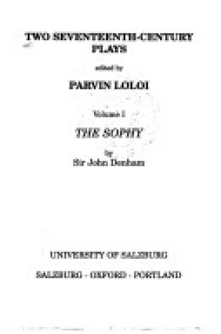 Cover of The Sophy, The