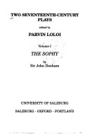 Book cover for The Sophy, The