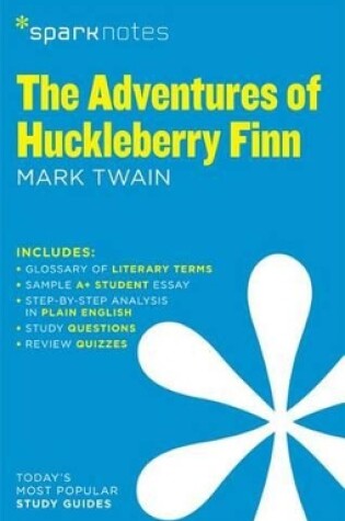 Cover of The Adventures of Huckleberry Finn Sparknotes Literature Guide