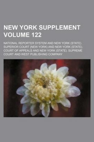 Cover of New York Supplement Volume 122