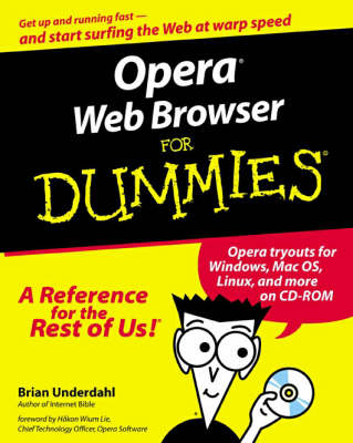 Book cover for Opera Web Browser For Dummies