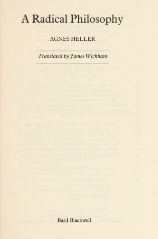 Cover of Radical Philosophy