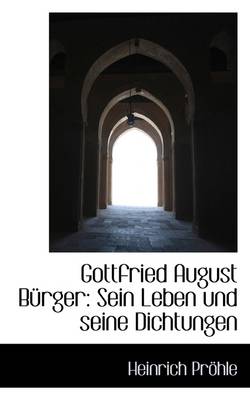 Book cover for Gottfried August B Rger