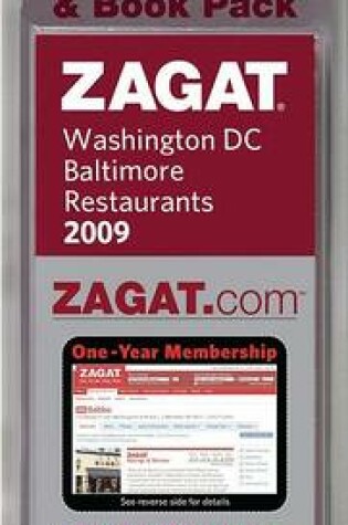 Cover of 2009 Washington DC/Baltimore Zagat.com & Book Pack