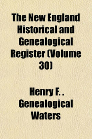 Cover of The New England Historical and Genealogical Register Volume 75