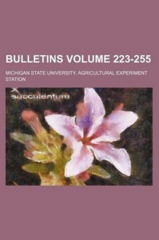 Cover of Bulletins Volume 223-255