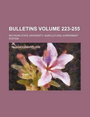 Book cover for Bulletins Volume 223-255