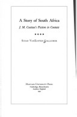 Cover of A Story of South Africa