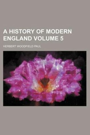 Cover of A History of Modern England Volume 5