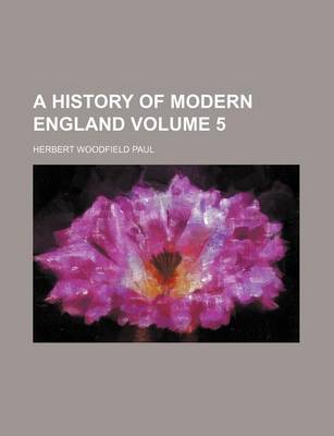 Book cover for A History of Modern England Volume 5