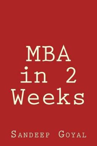 Cover of MBA in 2 Weeks