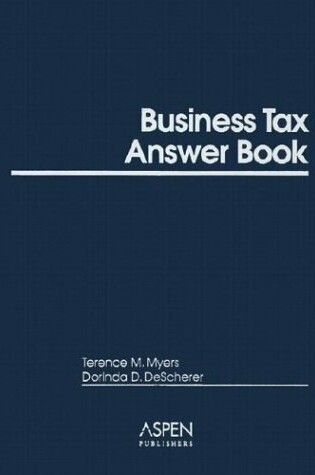 Cover of Business Owners Tax Answer Book HB