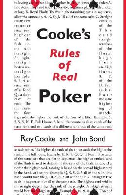 Book cover for Cooke's Rules Of Real Poker