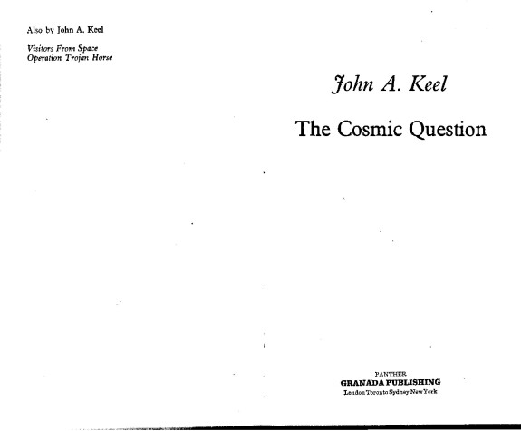 Book cover for Cosmic Question