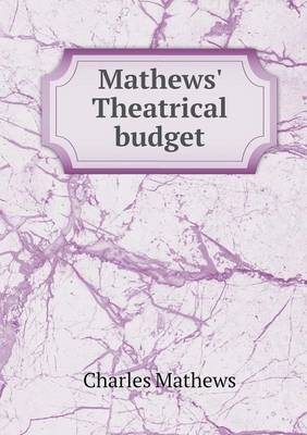 Book cover for Mathews' Theatrical budget