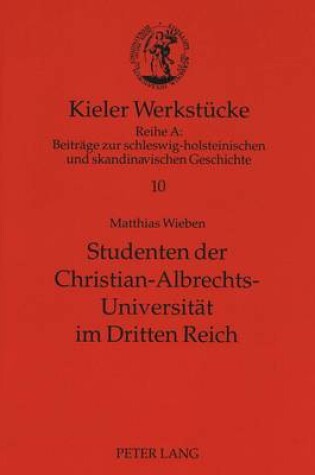 Cover of Studenten Der Christian-Albrechts-Universitaet Im Dritten Reich