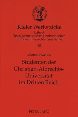 Cover of Studenten Der Christian-Albrechts-Universitaet Im Dritten Reich