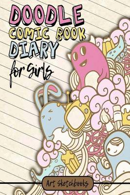 Book cover for The Doodle Comic Book Diary for Girls