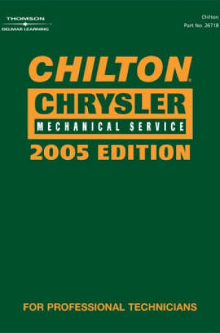 Cover of Chilton 05 Service Mnl Chrysle