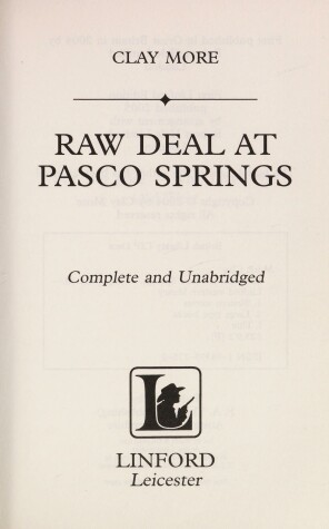 Cover of Raw Deal At Pasco Springs