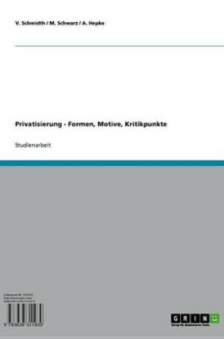 Cover of Privatisierung