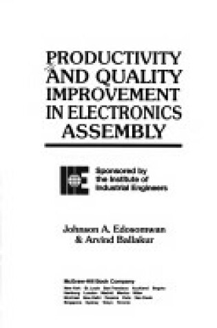 Cover of Productivity and Quality Improvement in Electronics Assembly