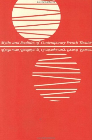 Cover of Myths and Realities of Contemporary French Theater