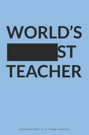 Cover of World's Blank Teacher