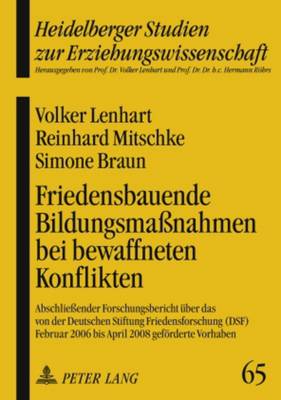 Cover of Friedensbauende Bildungsmassnahmen Bei Bewaffneten Konflikten