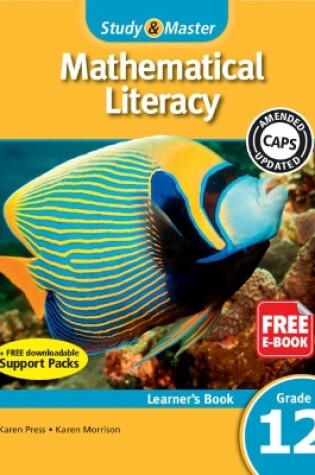 Cover of Study & Master Mathematical Literacy Learner's Book Grade 12 English