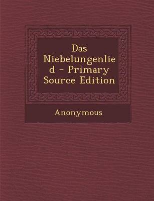 Book cover for Das Niebelungenlied