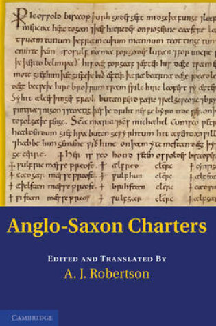 Cover of Anglo-Saxon Charters in the Vernacular 3 Volume Set